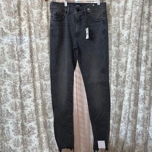 NWT Express Grayish black  Distressed mid rise jeans